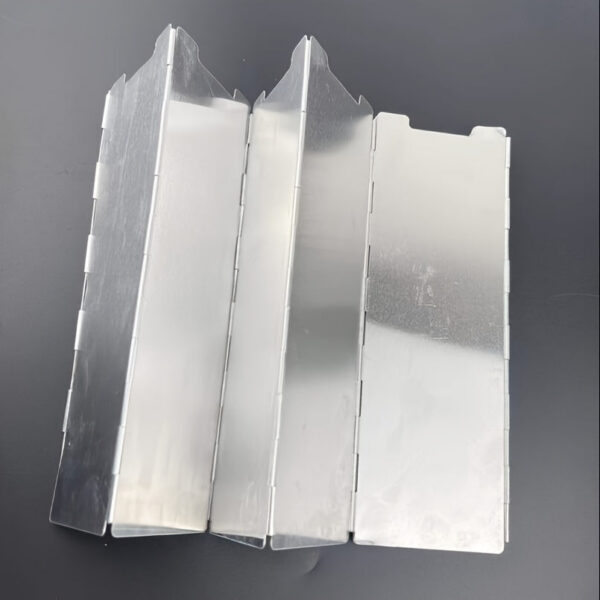 10 Plates Foldable Gas Windshield Outdoor Camping Cooking Burner Windproof Screen Aluminium Alloy Stove Wind Shield