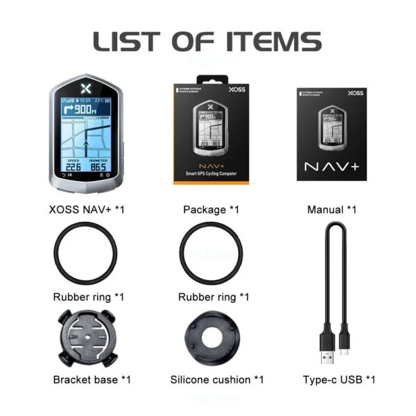 9664c3ef9a8a1033 XOSS NAV Plus NAV2 NAV+ Bike Computer GPSBicycle Riding Cycling Map Route Navigation MTB RoadWireless Speedometer Odometer