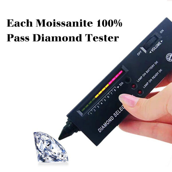 Szjinao Massive Certified 12mm 6ct Round Cut Moissanite Ring For Women Sier Wedding Diamond Test Pass Women's Jewelry Sale