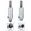 Dental Low Speed Handpiece Kits 203C 2/4 Hole Air Motor Contra Angle Straight Handpiece Dentists Equipment Tools