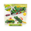 New product folding dinosaur Transporter Car Toys compeve game roll to eat & store die-cast cars（Come with2 Metal Cars）