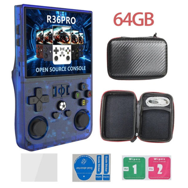 968ab9554b040811 R36PRO Handheld Console ux System 3.5inch HD Screen 128GB Portable Video Game Player for Kids and Adult