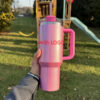 969706ea66aaae53 New Chocolate Gold US STOCK Cosmo Pink Quencher H2.0 Co-Branded 40oz Mugs With Handle Insulated Tumblers Lid Straw Stainless Steel Coffee Valentines Day Cup
