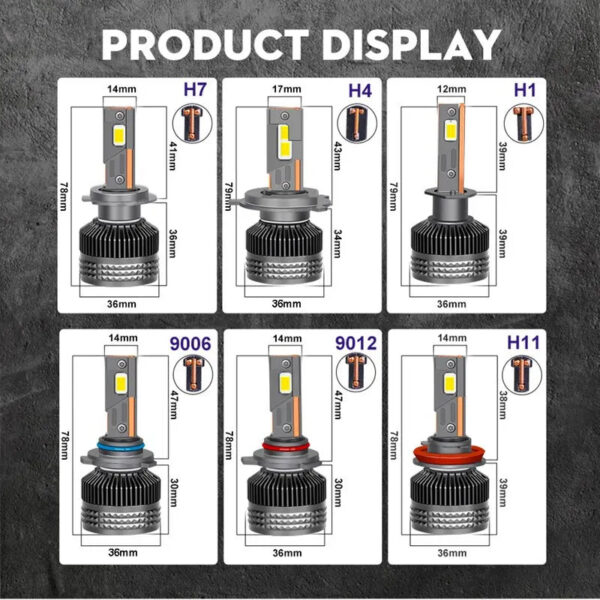 969c504d57855ff6 30000LM H7 LED Canbus Car Headlight Super HB4 H11 H4 H1 9012 HB3 9005 9006 H8 Lights Plug-N-Play Bulbs 300W 6000K Auto Lamp