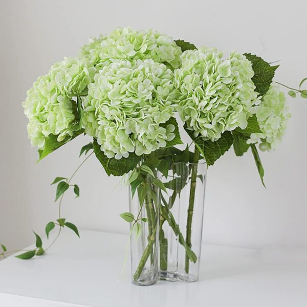 96ae83acf69b9b6a 3PCS 22 inch Realistic Artificial Hydrangea Large Real Touch Flowers Artificial Flowers Dry Flowers Outdoor Wedding Christmas Office Family Party Living Room Table Decoration (Blue)