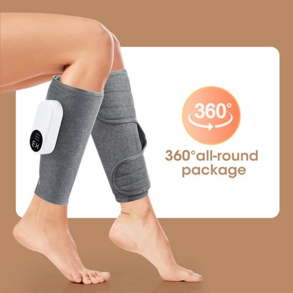 Electric Leg Charging Calf Air Compression Massager with Three Massage Modes Thigh And Knee 360° All-Round Packag