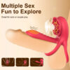 96cbc4914baf4977 Rose Ring Vibrator Powerful Sleeve Sucking Stimulator G-spot Female Nipple Clitoral Massager Sex Toy for Couple