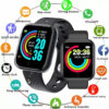 Y68 Watch Color Screen Step Counting Multi Sport Mode Message Reminder Photography Music Remote Control Smart Band