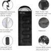 Sleeping Bag for Adults – Lightweight & Warm Waterproof 3-Season Sleeping Bag for Camping, Hiking, Outdoor & Indoor Use, Compact & Comfortable with Compression Bag