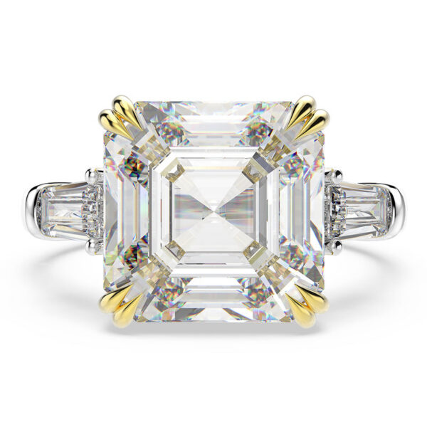 OEVAS 100% Sterling Sier Created Moissanite Citrine Diamonds Gemstone Wedding Engagement Ring Fine Jewelry Gift Wholesale