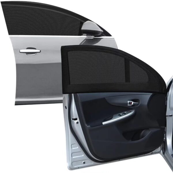 2pcs Front Sunshade, Breathable Mesh Window Screen Streched up to 40", for C