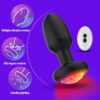 97060658ed788127 360° Rotation LED Anal Vibrator Men Prostate Massager Vibrating Butt Plug Dildo Adult Anus Sex Toy for Women Couple Gay
