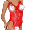 970e0d93986d7f10 Sexy lace lingerie plus-size women's underwear lace shaping bow-decorated sexy exotic style close-fitting dress suit