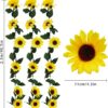 3 Pack Artificial Sunflower Garland, 7.5ft/Strand Silk Sunflowers Hanging Vines Flowers with Green Leaves for Room Kitchen Garden Birthday Wedding Baby Shower Party Table Decor Large