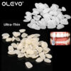 50Pcs Dental Temporary Crown Ultra-Thin Resin Teeth Veneers Whitening Porcelain Upper Anterior Tooth Repair Dentistry Oral Care