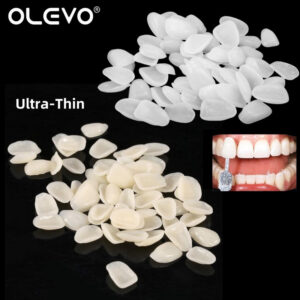 9730060f0af504ba 50Pcs Dental Temporary Crown Ultra-Thin Resin Teeth Veneers Whitening Porcelain Upper Anterior Tooth Repair Dentistry Oral Care