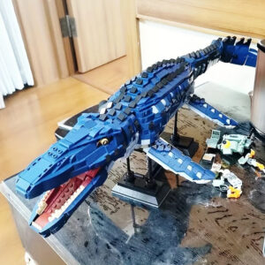 9748bedb9d3ec8f8 1859PCS Movie Dinosaur Mosasaur Creative Expert Ideas Large Model Simulation Building Blocks Toy Birthdays Gifts Set Home Decor