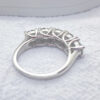 975606d198b5fc9f NeeTim 5mm 6.5mm Full Moissanite Ring for Women S Sterling Sier Eternity Sparkling Diamond Band Wedding Rings Jewelry GRA