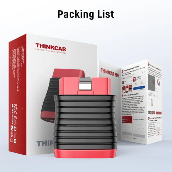 Thinkcar BD6 OBD2 Scanner Full System Diagnostic Tool 5 Reset Lifetime Free Wireless Car Code Reader For Android Iphone VS BT200