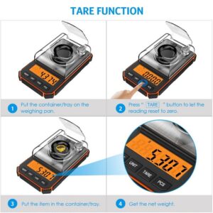 978385d8fb754295 1pc Black 50g High Precision Professional Digital Gold Jewelry Milligram Mini Electronic Balance Scale