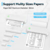 Portable Mini No Ink Printing A4 for Phone PC Tattoo Transfer Printer or 5PK Thermal Paper Rolls