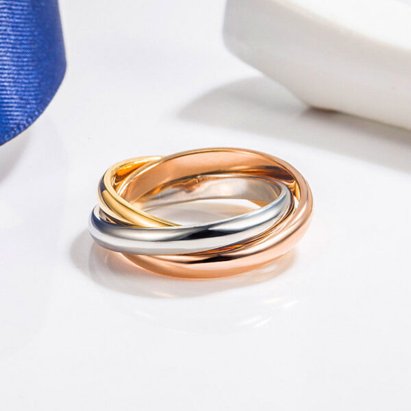 979859af63cb95c0 Sterling Sier High Quality Exquisite Diamond Tricolor 3-in-1 Ring for Women Fashion Classic Jewelry Party Gift