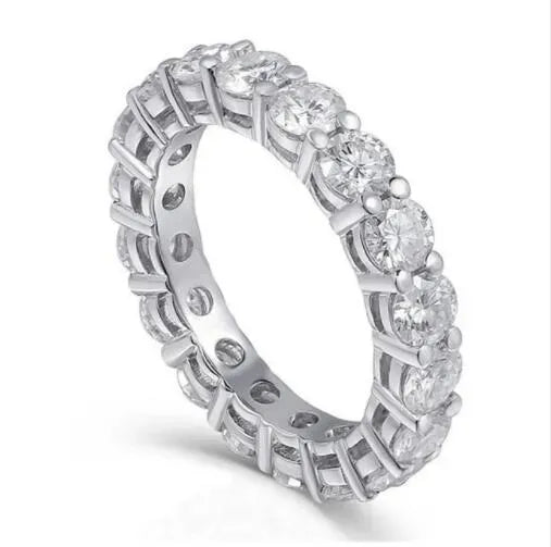 Elegant Promise Ring Sterling Sier Diamond cz Engagement Wedding Band Rings For Women Men Fine Jewelry Gift