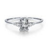 Modian Rectangle Dazzling Ring Solid 925 Sterling Silver Clear Cubic Zirconia Finger Rings For Women Wedding Fine Jewelry Anel