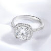 97b75c978496273e Smyoue 0.3-3CT D Color Certified Moissanite Rings for Women Square Sparkling Lab Diamond Promise Band 100% Sterling Sier