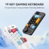 97b91c74c0cb9ea0 Programmable Wired Mechanical Keyboard with Volume Scroll Wheel,Game Joystick 19Key Hot-Swappable Number Keypad for Win8/10/Mac