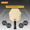 97c10aa0716ee319 Hexagon Table Tennis Bat Base Plate Larger Hitting Area Pure Wood Blade Professional Paddle for Tranning Offensive Ping Pong