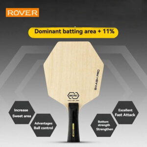 97c10aa0716ee319 Hexagon Table Tennis Bat Base Plate Larger Hitting Area Pure Wood Blade Professional Paddle for Tranning Offensive Ping Pong