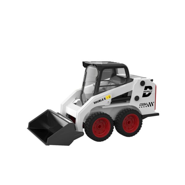 Double E E594 1/14 Remote Control Slip Loader Toy Car RC Truck Engineering Vehicle Skid Steer Cockpit Excavators Toys for Boys