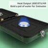 97cf5ec35ced7d7b 2025 Update Portable 2 Burner Propane Camping Stove with Barbecue Plate - 17200 BTU High Output, Two Adjustable Burners, Easy Carrying Handle & Inlet Gas Pipe (GREEN)