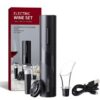 1pc Black Electric Automatic Corkscrew Creative Wine Bottle Opener with USB Charging Suit for Home