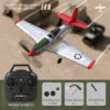 97d8f7ebda6c36c9 RC Plane P51 Mustang 2.4G Radio EPP Foam 4CH 6 Axis 410MM Wingspan RC Fighter One Key Aerobatic RTF Aircraft Toys