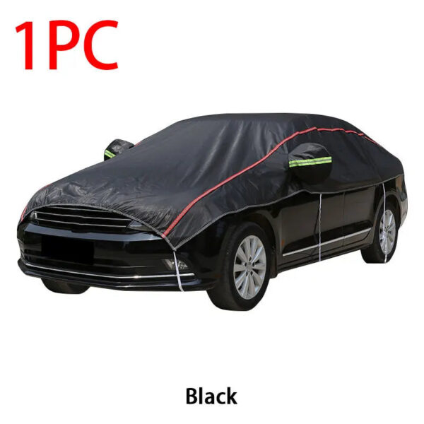 97f815e5fa07db20 Universal Half Car Cover Waterproof Outdoor Cover Oxford Sun Rain Uv Protection Dustproof Snowproof Car Body Cover for SUV Sedan