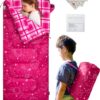 97fe5210da9c3c3a KingCamp Kinderschlafsack Schlafsack Winter Warmer Deckenschlafsack 3-4 Jahreszeiten für Kinder beim Camping Trekking 170 x 70 cm Komfort: 7°C 1.4 KG