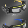 9813d3c521dfe9f4 New XTE multifunctional glasses light with Type-C charging, warning headlamp, compact and portable, touch-sensitive headlamp
