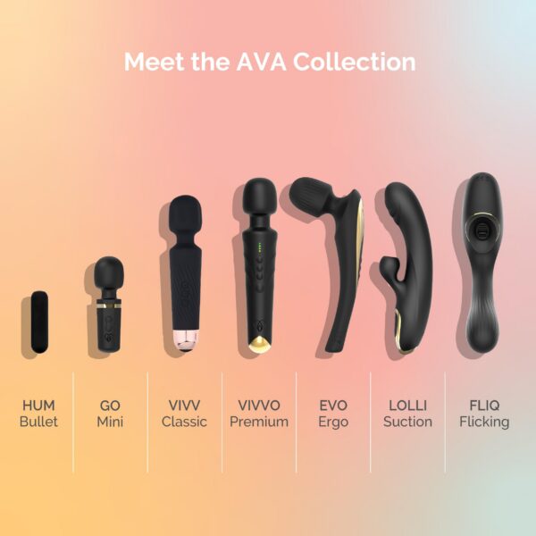 Ava Wand [Clit Stimulator Vibrators] Vibrator Woman Toy Gifts for Women 20 Patterns 8 Speeds of Pleasure Quiet & Small | Adult Sex Toys -Standard - Hot Pink