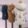 Dog Cat Winter Fleece Clothes Hooded Coat Down Jacket Puppy Pet Clothing For Dogs Chihuahua Yorkie Pug Outfits