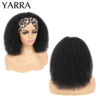 Afro Kinky Curly Human Headband Wig For Black Women 180% Density Glueless Brazilian Remy Full hine Made Hair YARRA