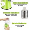 YNNICO Rotary Grater - Manual Mandoline Non-slip Suction Base, Vegetable Slicer