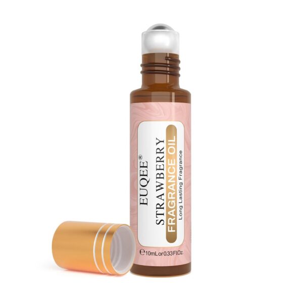 EUQEE 10ml Roller Sweet Fruit Perfume Oils-Coconut Vanilla Mango Strawberry Cherry Watermelon Peach Fragrance Oil DIY Candle
