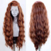 9864b777da6bb797 Front Wigs for Black Women Natural Hairline Synthetic Lace Long Brown Wig Pre Plucked Baby Hair Cosplay