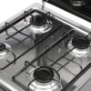 9869d77c8fed282a 4 Burner Gas Stove Portable Outdoor Stove with Removable Storage Stand, Heavy Duty Stainless Steel Propane Gas Cooker with Wind Blocking Cover for Camping Picnic Home RV Cooking (no hose)