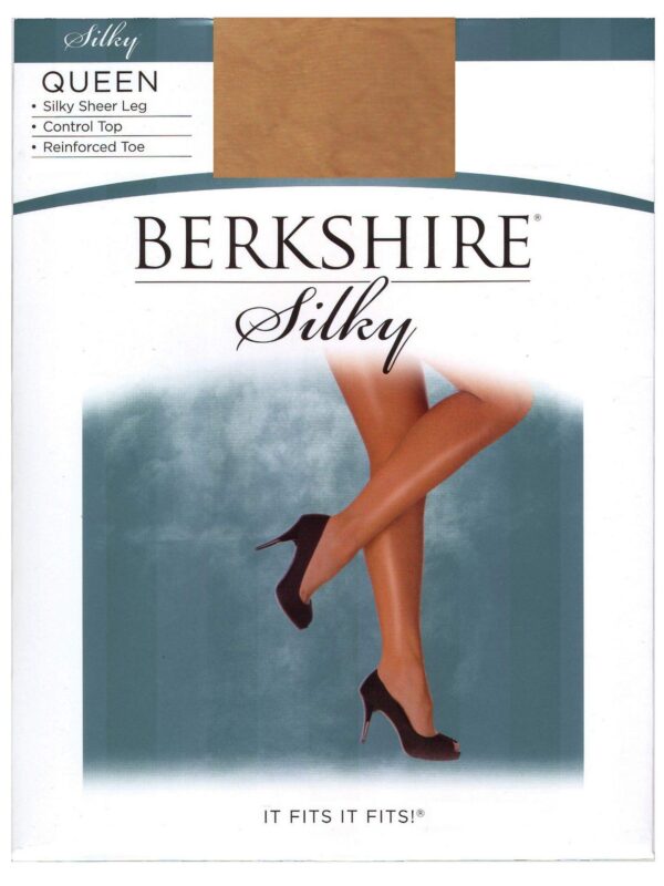 Berkshire Women's Plus-Size Queen Silky Sheer Control Top Pantyhose 4489