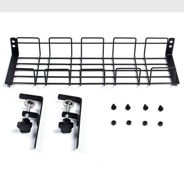 98736f01b2d91a41 Under Table Rack Metal Cable Management Tray Home Office Desk Wire Organizer No Punching Kitchen Storage Accessories