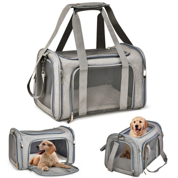 987d9c482363106e Carrier Bag Soft Side Backpack Cat Pet Carriers Dog Travel Bags Airline Approved Transport For Small Dogs Cats Outgoing