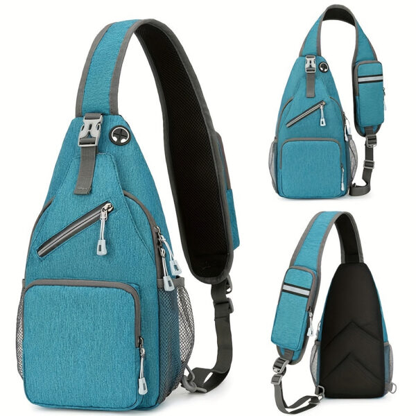 1pc Waterproof Single Shoulder Bag For Men And Women, Multi-purpose Large Capacity Cross Body Bag, Suitable For Outdoor Travel And Work
